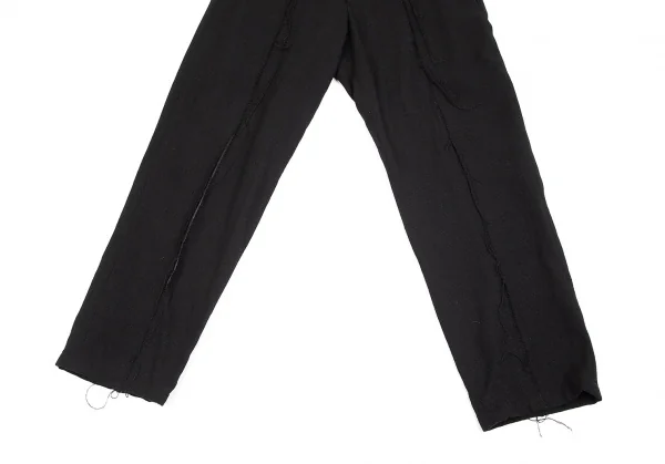Yohji Yamamoto POUR HOMME Leather Switched Wool Pants K-84896_007