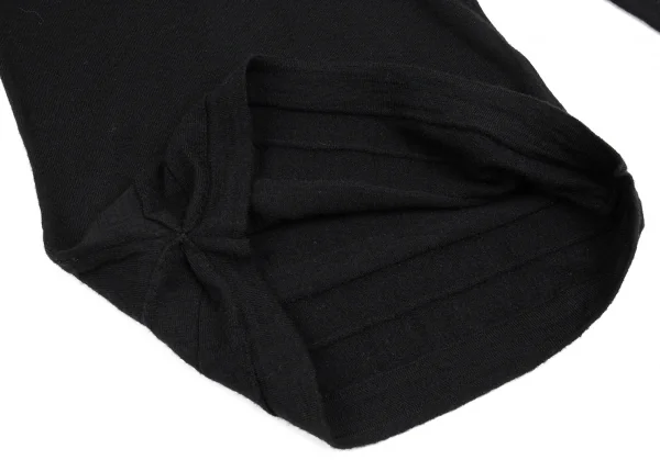 ジャンポールゴルチエ クラシックJean Paul GAULTIER CLASSIQUE つまみデザインタートルネックニット 黒40 K-84923_013