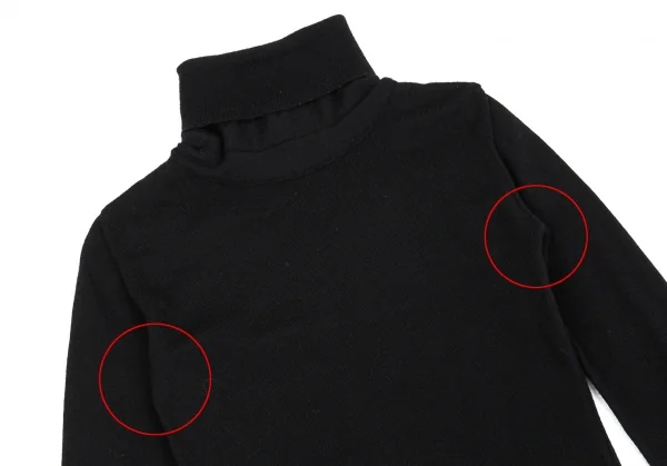 ジャンポールゴルチエ クラシックJean Paul GAULTIER CLASSIQUE つまみデザインタートルネックニット 黒40 K-84923_003