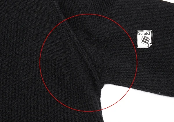 ジャンポールゴルチエ クラシックJean Paul GAULTIER CLASSIQUE つまみデザインタートルネックニット 黒40 K-84923_004