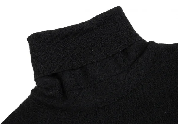 ジャンポールゴルチエ クラシックJean Paul GAULTIER CLASSIQUE つまみデザインタートルネックニット 黒40 K-84923_006