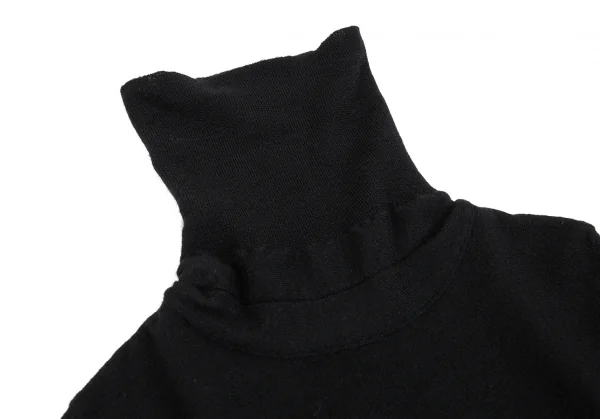 ジャンポールゴルチエ クラシックJean Paul GAULTIER CLASSIQUE つまみデザインタートルネックニット 黒40 K-84923_007