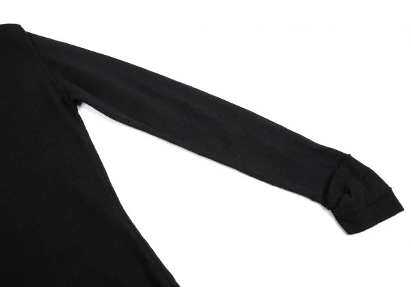 ジャンポールゴルチエ クラシックJean Paul GAULTIER CLASSIQUE つまみデザインタートルネックニット 黒40 K-84923_009