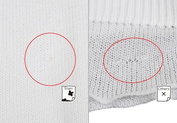 ジャンポールゴルチエ マイユJean Paul GAULTIER AILLE レイヤードデザイン編みニット襟付きカーディガン 白M K-84931_016