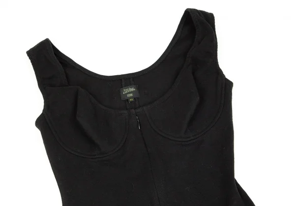 ジャンポールゴルチエ ファムJean Paul GAULTIER FEMME ボンテージデザインカットソーキャミソール 黒40 K-84950_003