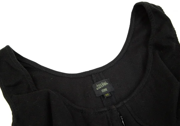 ジャンポールゴルチエ ファムJean Paul GAULTIER FEMME ボンテージデザインカットソーキャミソール 黒40 K-84950_004