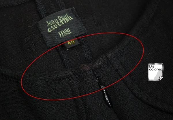 ジャンポールゴルチエ ファムJean Paul GAULTIER FEMME ボンテージデザインカットソーキャミソール 黒40 K-84950_005