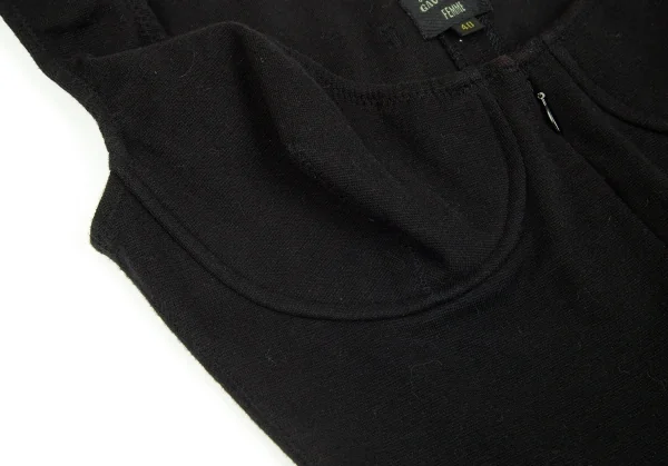 ジャンポールゴルチエ ファムJean Paul GAULTIER FEMME ボンテージデザインカットソーキャミソール 黒40 K-84950_006