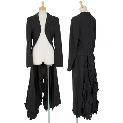 コムデギャルソンCOMME des GARCONSフリルテールデザインウールジャケット