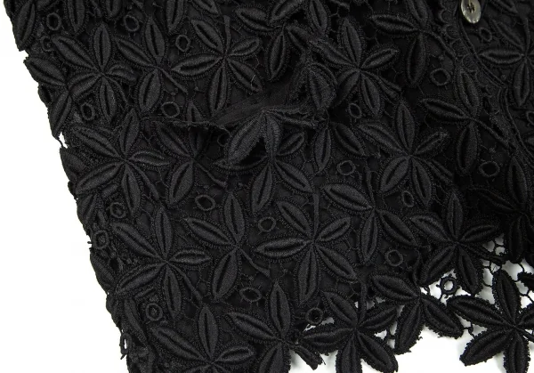 コムデギャルソンCOMME des GARCONS レースデザインジャケット 黒L K-84957_010