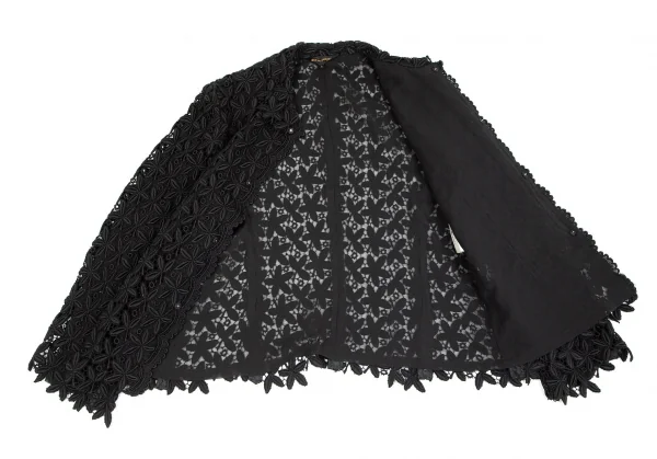 コムデギャルソンCOMME des GARCONS レースデザインジャケット 黒L K-84957_011