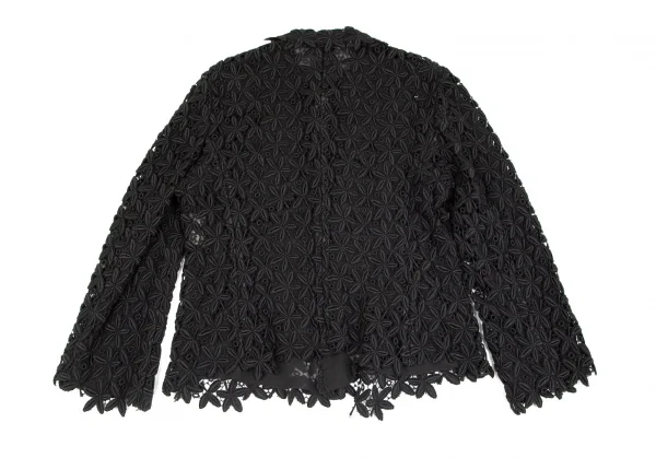 コムデギャルソンCOMME des GARCONS レースデザインジャケット 黒L K-84957_012