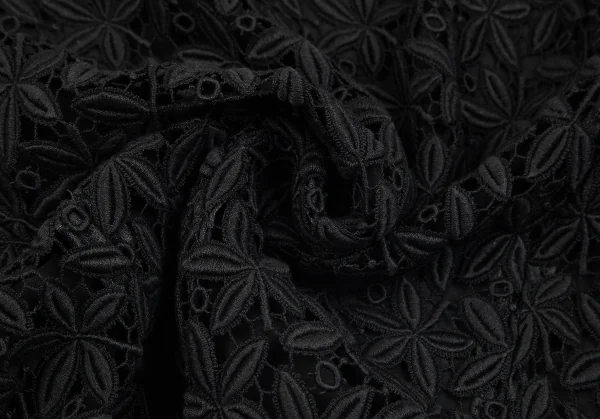 コムデギャルソンCOMME des GARCONS レースデザインジャケット 黒L K-84957_014