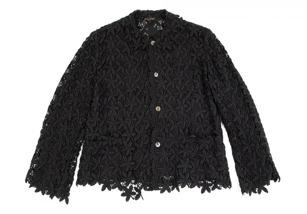 コムデギャルソンCOMME des GARCONS レースデザインジャケット 黒L K-84957_002