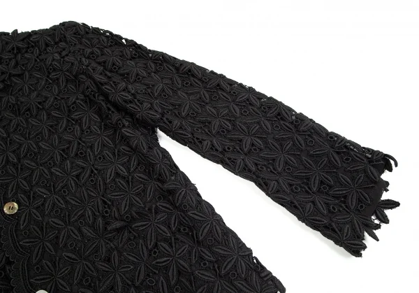 コムデギャルソンCOMME des GARCONS レースデザインジャケット 黒L K-84957_007