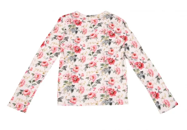 コムデギャルソンCOMME des GARCONS フローラルプリントカットソー 薄ピンク他XS K-84958_009