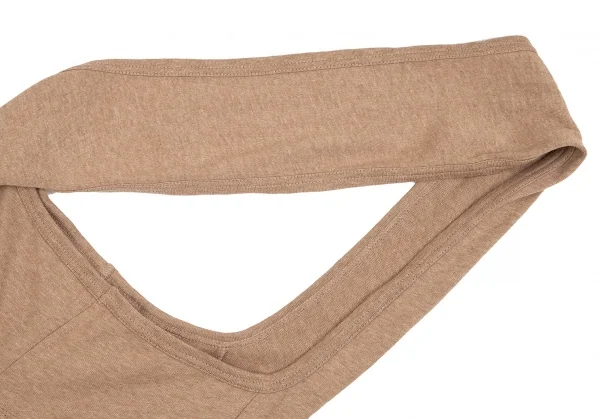 コムデギャルソンCOMME des GARCONSコットン天竺ホルターネックサロペット キャメルM K-85023_005