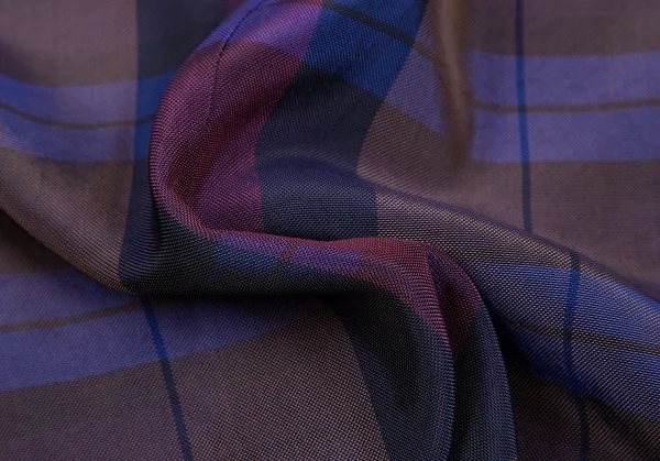 ワイズY's レーヨンチェックボタンレスジャケット 紫他3 K-85052_015