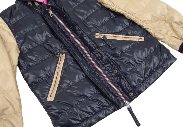 ジュンヤワタナベマンピンク コムデギャルソン×デュベティカJUNYA WATANABE MAN PINK COMME des GARCONS ×DUVETICA スタジアムダウンジャケット 紺生成りS K-85103_011