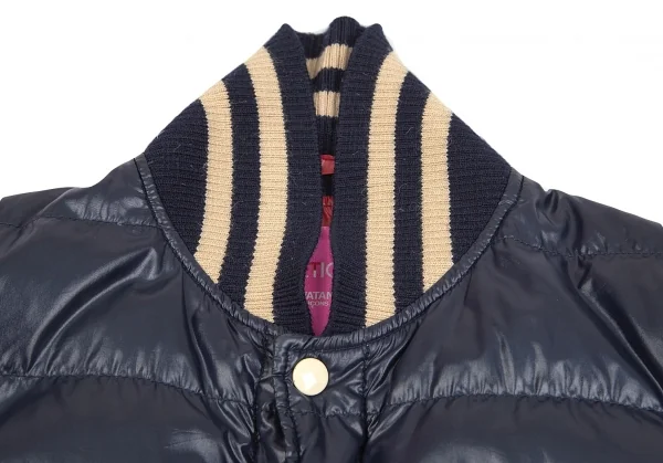 ジュンヤワタナベマンピンク コムデギャルソン×デュベティカJUNYA WATANABE MAN PINK COMME des GARCONS ×DUVETICA スタジアムダウンジャケット 紺生成りS K-85103_004