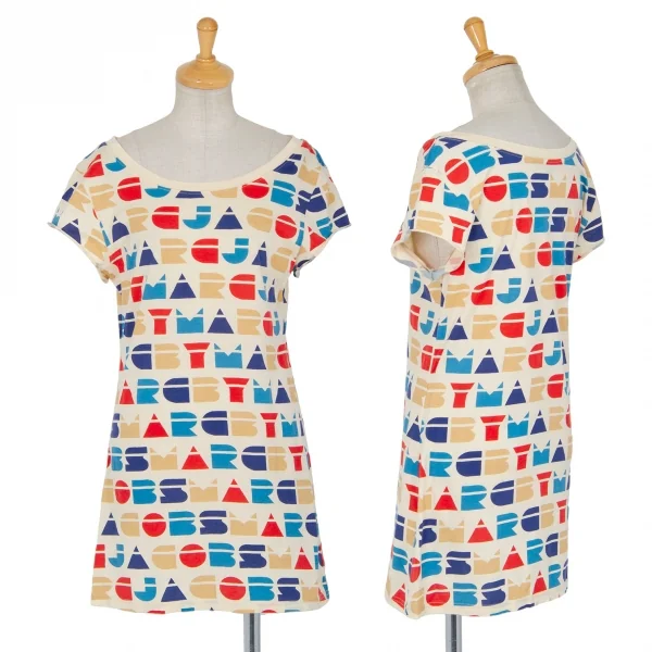 マークバイマークジェイコブスMARC by MARC JACOBS レタリングプリントカットソー ベージュ ベージュマルチS K-85142_001