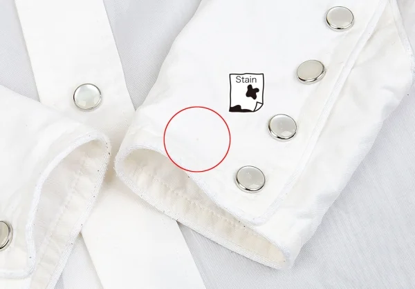 ローブドシャンブル コムデギャルソンrobe de chambre COMME des GARCONSフリルテープ装飾ウエスタンシャツ 白M K-85151_011