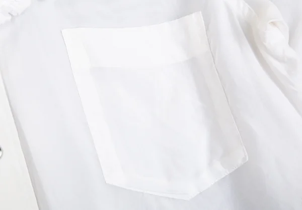 ローブドシャンブル コムデギャルソンrobe de chambre COMME des GARCONSフリルテープ装飾ウエスタンシャツ 白M K-85151_008