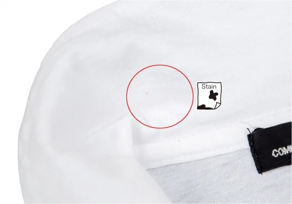 トリココムデギャルソンtricot COMME des GARCONS バイアスチェックトリミングラウンドカラーブラウス 白M位 K-85152_006