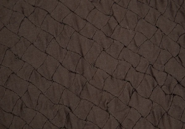 イッセイミヤケISSEY MIYAKE 刺繍ハンドメイドコットンベスト 茶2 K-85207_008
