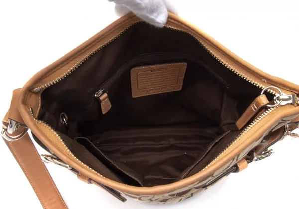 コーチCOACH シグネチャーショルダーバッグ モカ K-85270_017