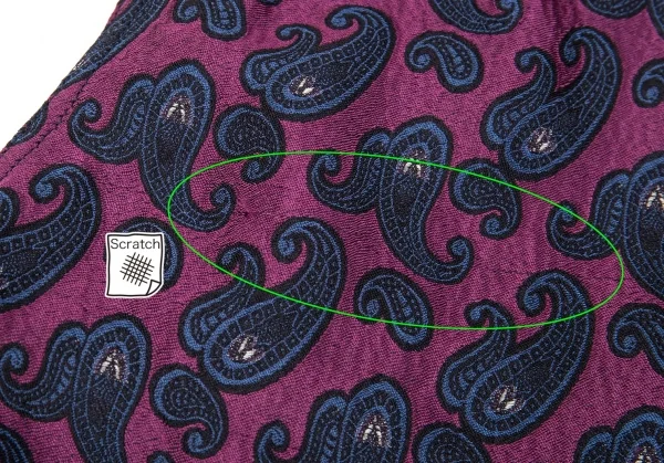 タケシコウサカバイ ワイズ ピンクレーベルTAKESHI KOSAKA by Y's Pink Label ジャガード巻きノースリーブ 紫1 K-85285_004