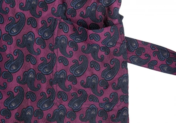 タケシコウサカバイ ワイズ ピンクレーベルTAKESHI KOSAKA by Y's Pink Label ジャガード巻きノースリーブ 紫1 K-85285_006