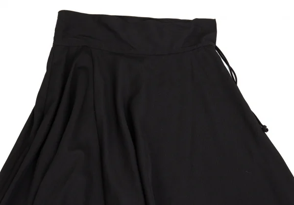 ヨウジヤマモト ファムYohji Yamamoto FEMME 裾結びウールギャバサルエルパンツ 黒1 K-85290_004