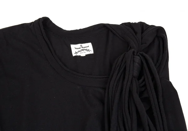 ヴィヴィアンウエストウッド アングロマニアVivienne Westwood ANGLOMANIA デザインノースリーブ 黒38 K-85302_004
