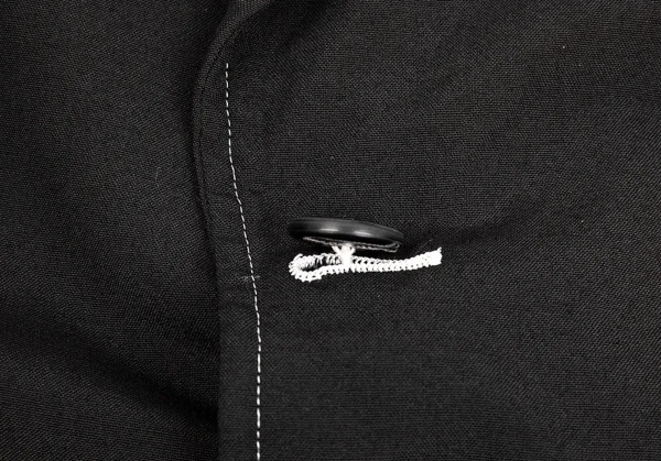 コムデギャルソン オムCOMME des GARCONS HOMME 製品染め裾シルク切替ウールジャケット 黒L K-85318_009