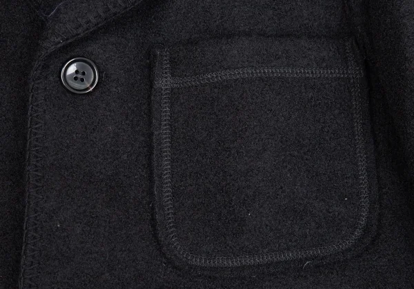 ジュンヤワタナベマン コムデギャルソンJUNYA WATANABE MAN COMME des GARCONS インサイドアウトフェルトパッチポケットジャケット 黒L K-85325_004