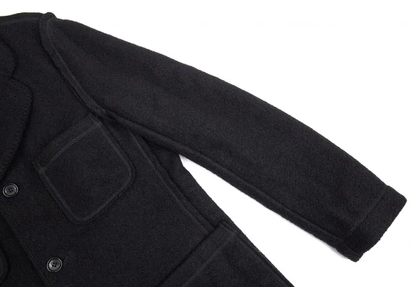 ジュンヤワタナベマン コムデギャルソンJUNYA WATANABE MAN COMME des GARCONS インサイドアウトフェルトパッチポケットジャケット 黒L K-85325_006