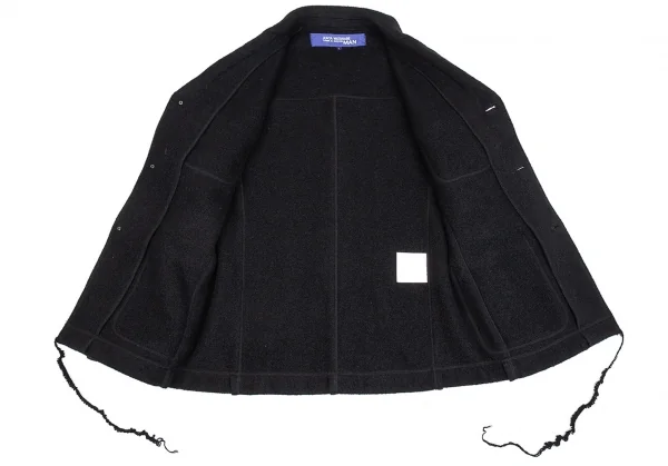 ジュンヤワタナベマン コムデギャルソンJUNYA WATANABE MAN COMME des GARCONS インサイドアウトフェルトパッチポケットジャケット 黒L K-85325_011