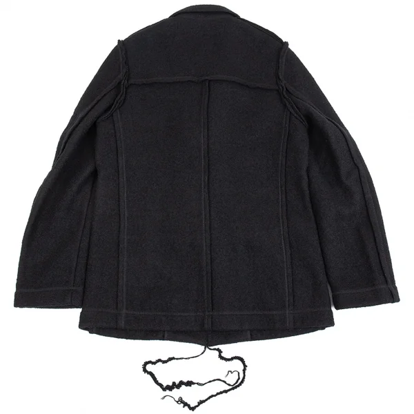 ジュンヤワタナベマン コムデギャルソンJUNYA WATANABE MAN COMME des GARCONS インサイドアウトフェルトパッチポケットジャケット 黒L K-85325_012