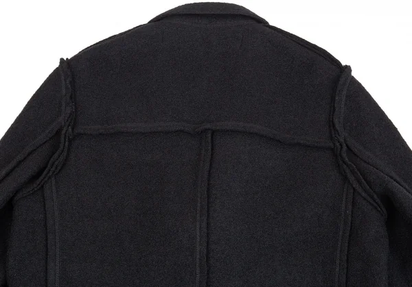 ジュンヤワタナベマン コムデギャルソンJUNYA WATANABE MAN COMME des GARCONS インサイドアウトフェルトパッチポケットジャケット 黒L K-85325_013