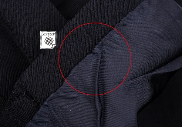 コムデギャルソンオムプリュスCOMME des GARCONS HOMME PLUS ラペルステッチフラップ裏起毛ウールジャケット 濃紺M K-85351_009