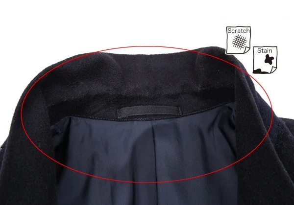 コムデギャルソンオムプリュスCOMME des GARCONS HOMME PLUS ２Bダブルウールジャケット 紺S K-85386_004