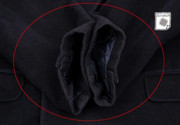 コムデギャルソンオムプリュスCOMME des GARCONS HOMME PLUS ２Bダブルウールジャケット 紺S K-85386_008