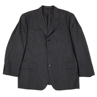 コムデギャルソンオムプリュスCOMME des GARCONS HOMME PLUS ３Bウールジャケット チャコール