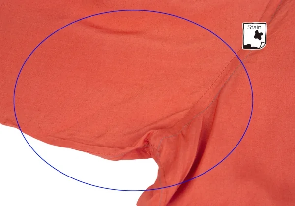 コムデギャルソンオムプリュスCOMME des GARCONS HOMME PLUS カラーステッチレーヨンロングシャツ サーモンピンクL位 K-85399_007