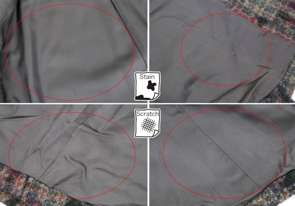 コムデギャルソンオムプリュスCOMME des GARCONS HOMME PLUS ダブルボタンフラワープリントツィードジャケット グレーM K-85410_013