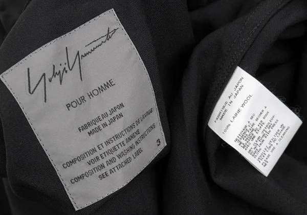 ヨウジヤマモト プールオムYohji Yamamoto POUR HOMME バンテージデザインウールギャバロングシャツジャケット 黒3 K-85458_016