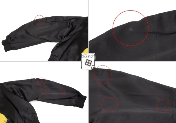 ヨウジヤマモト プールオムYohji Yamamoto POUR HOMMEJEPANGガネーシャ刺繍シルクスカジャン 黒M K-85463_017