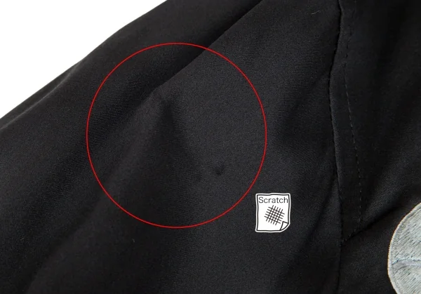 ヨウジヤマモト プールオムYohji Yamamoto POUR HOMMEJEPANGガネーシャ刺繍シルクスカジャン 黒M K-85463_004