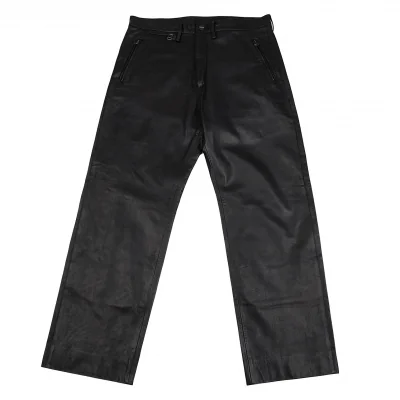 ヨウジヤマモト　プールオム　レザーパンツ　2003aw ヨウジヤマモト プールオム×ダイネーゼ Yohji Yamamoto POUR
